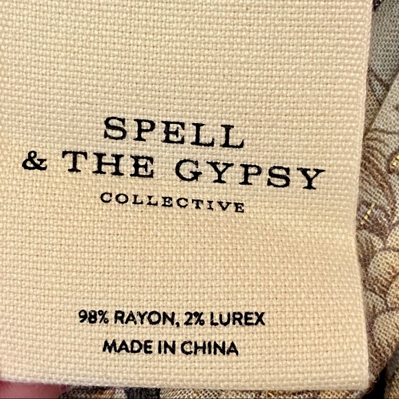 NWT Spell Oasis Pearl Kimono Robe M/L short - Picture 9 of 15